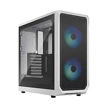 Amazon | Fractal Design Focus 2 RGB White TG Clear Tint